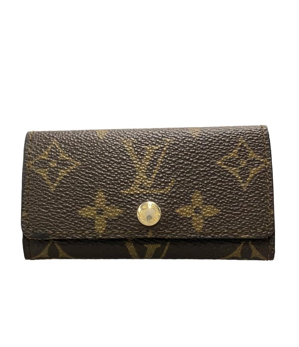 Louis Vuitton Case Multicles Wallet Monogram Canvas Leather Brown